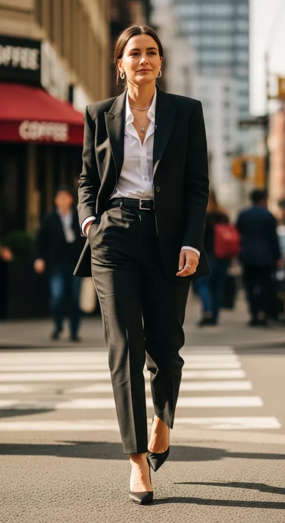 20+ Elegant Formal Outfit Ideas for Every Dressy Occasion 4 blazer-with-tailored-pants
