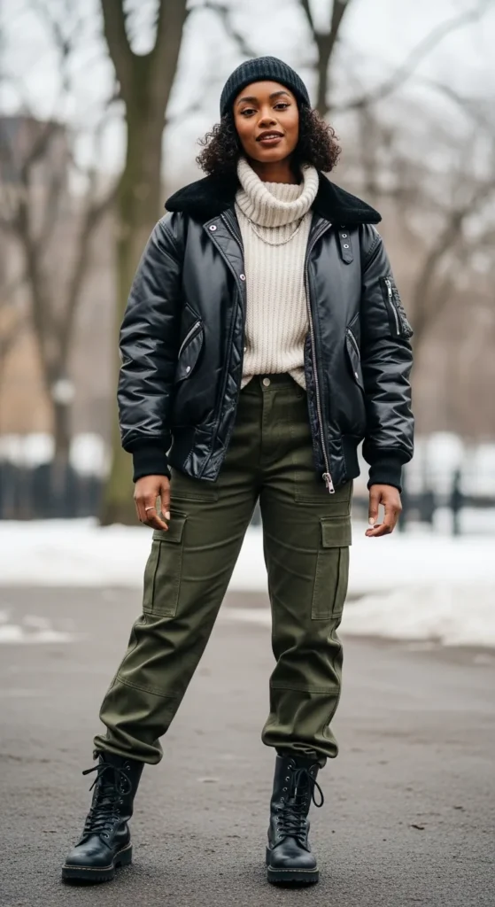 Bomber-Jacket-with-Cargo-Pants