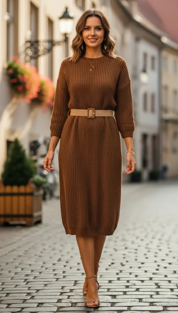 Knit-Dress-With-Belt