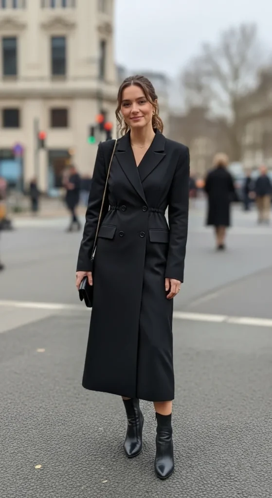 20+ Elegant Formal Outfit Ideas for Every Dressy Occasion 15 long-blazer-dress