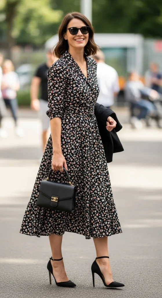 20+ Elegant Formal Outfit Ideas for Every Dressy Occasion 6 midi-dress-with-heels