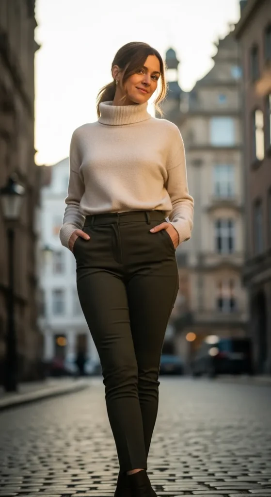 Turtleneck-and-High-Waisted-Pants