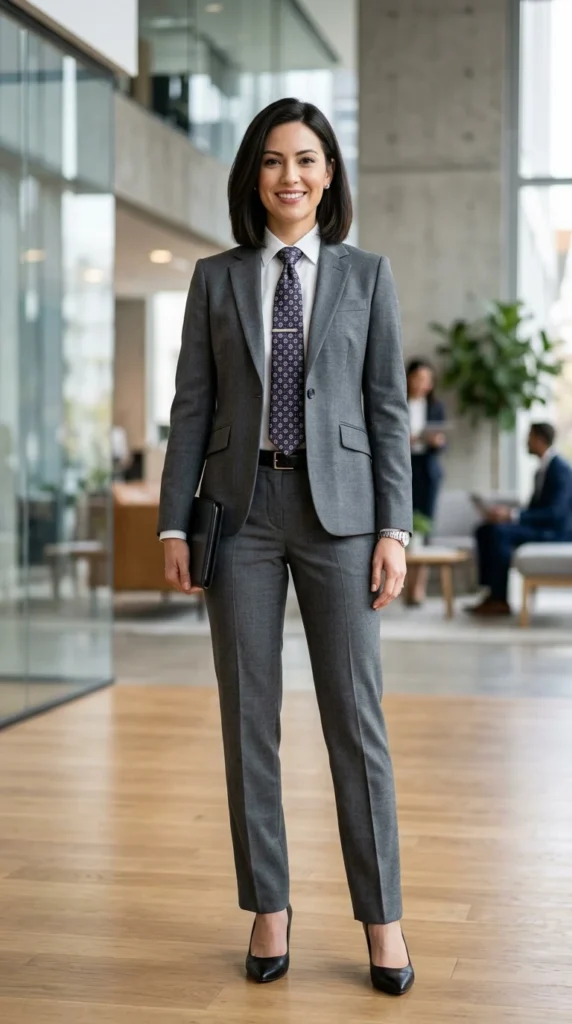 20+ Stunning Formal Outfit Ideas for a Classy and Confident Look 12 grey-suit-with-patterned-tie