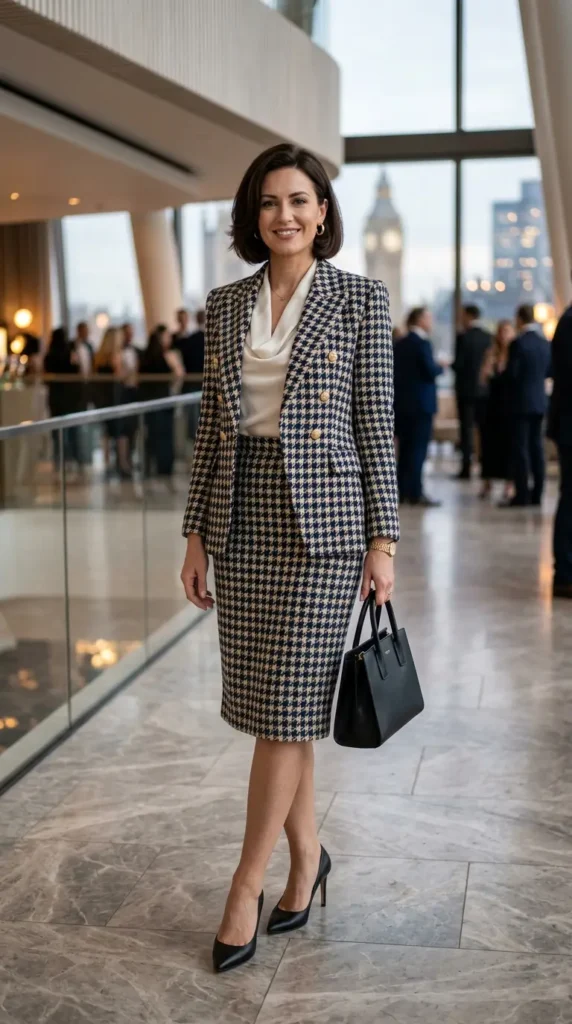 20+ Stunning Formal Outfit Ideas for a Classy and Confident Look 18 tweed-suit
