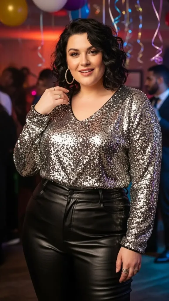 Faux-Leather-Pants-Sparkly-Top