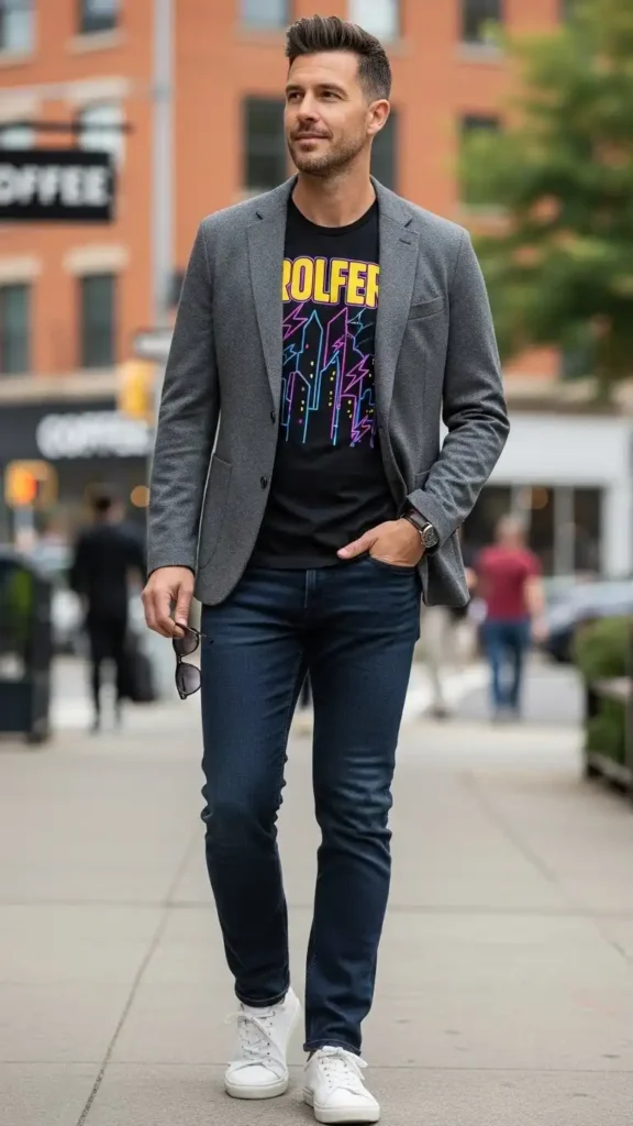 Graphic-Tee-with-Blazer