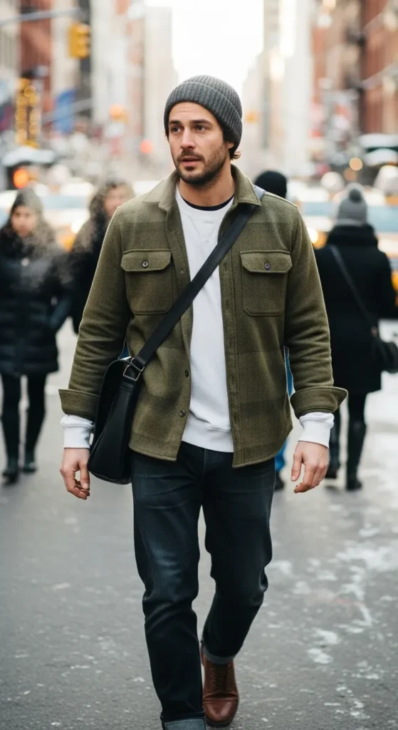 Overshirt-with-Basic-Tee