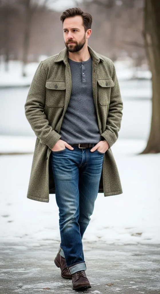 Overshirt-with-Thermal-Tee