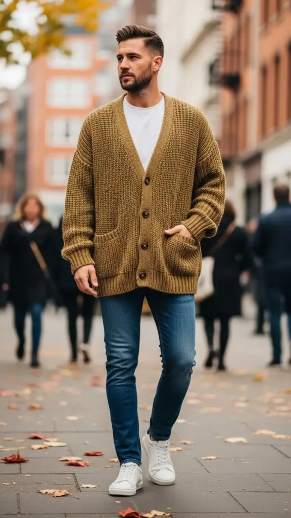 Oversized-Cardigan-with-Slim-Jeans