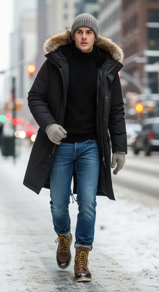 Parka-with-Straight-Leg-Jeans