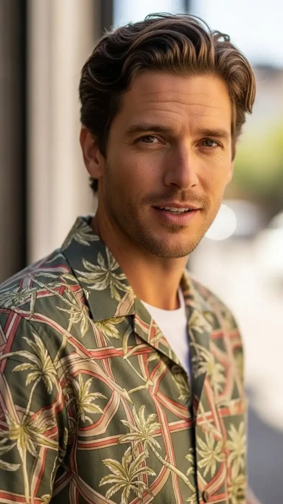 Printed-Camp-Collar-Shirt