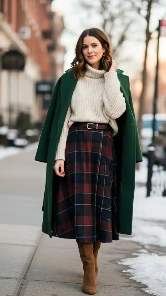 The-Plaid-Midi-Skirt