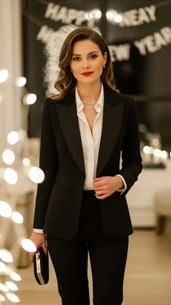 19 Perfect New Year Date Night Outfit Ideas to Look Stunning 13 tuxedo-suit-for-women