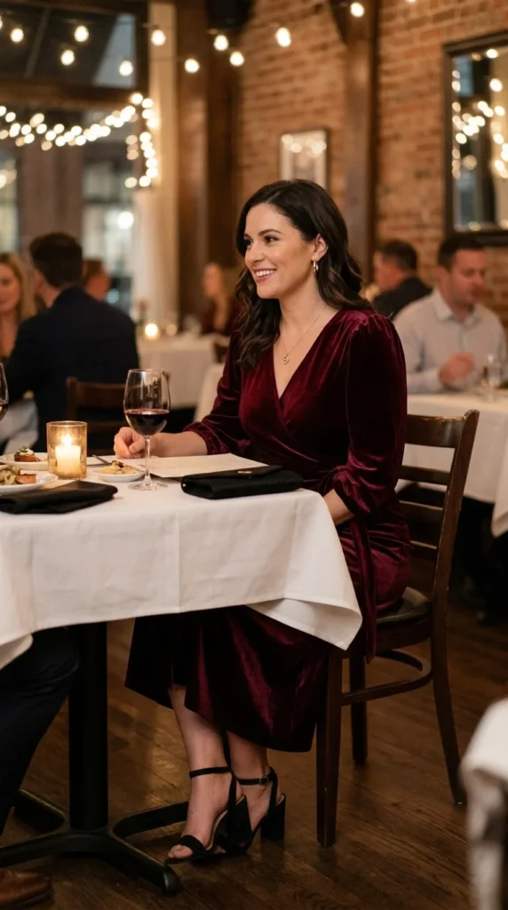 elegant-midi-dress-for-dinner-dates