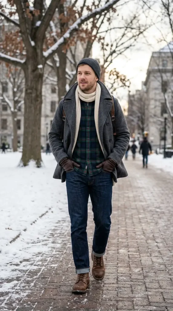 plaid-shirt-with-dark-jeans