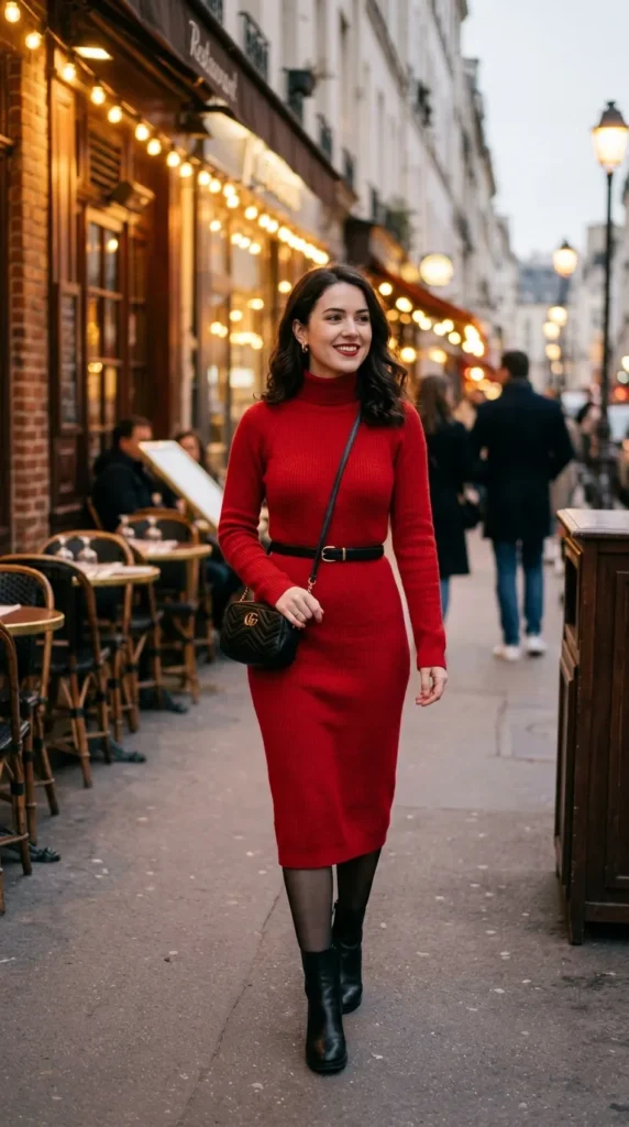 red-sweater-dress