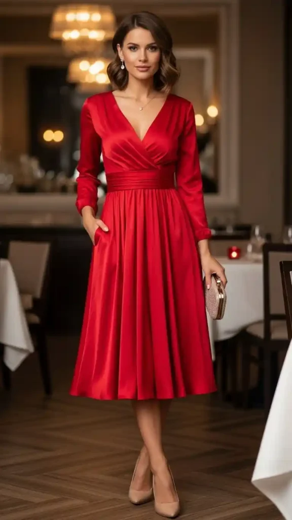 red-wrap-dress-with-nude-heels