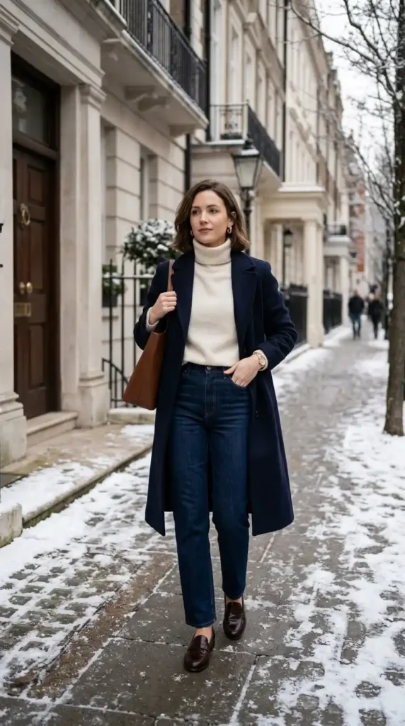 16 Timeless and Elegant Old Money Winter Outfits for Women 10 the-cashmere-rollneck-and-straight-leg-jeans