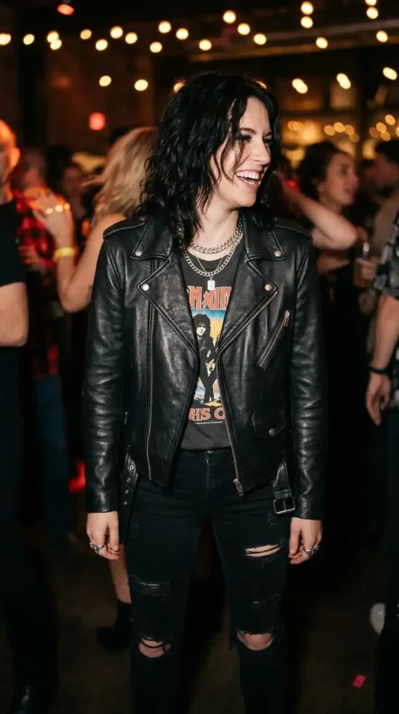 Celebrity-Approved Winter Birthday Outfits to Style for the Party 8 the-leather-jacket-as-party-piece