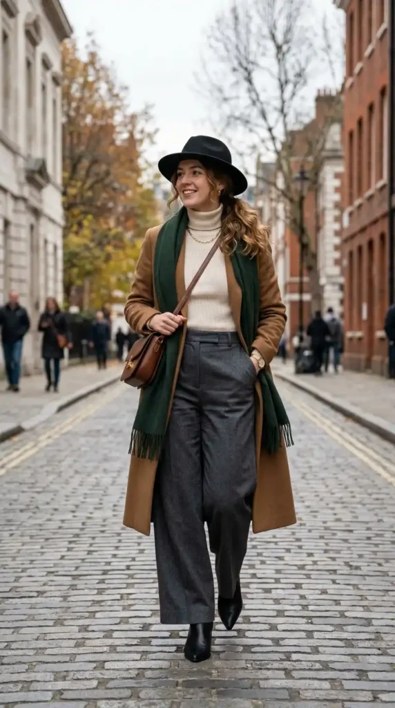 Classy Winter Outfit Ideas for Women: 20 Trendy Stylish Looks 6 wide-leg-trousers-with-turtleneck