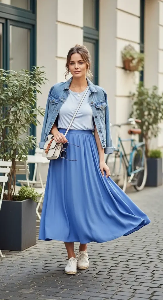 cornflower-blue-midi-skirt