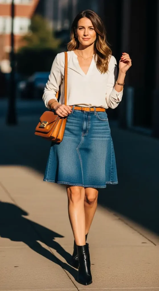 denim-skirt-sophistication
