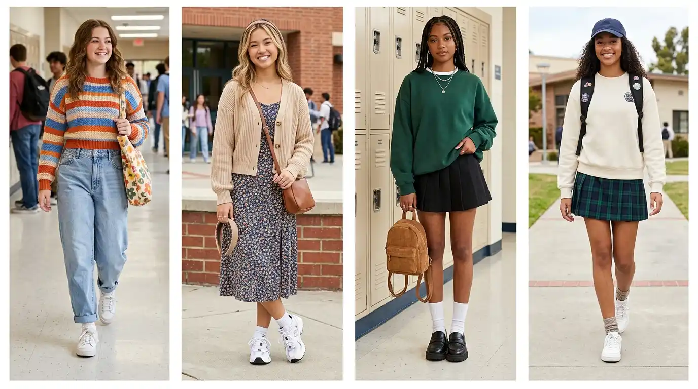 Top Fun and Trendy Outfit Ideas For School That Are Comfortable 1 Fun-and-Trendy-Outfit-Ideas-for-School-You-Will-Love