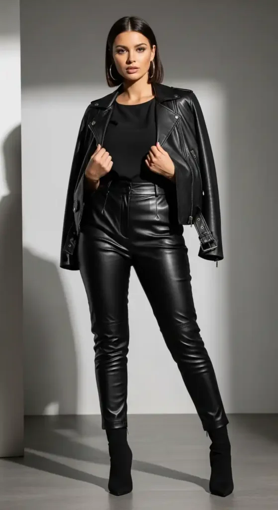monochrome-leather-ensemble