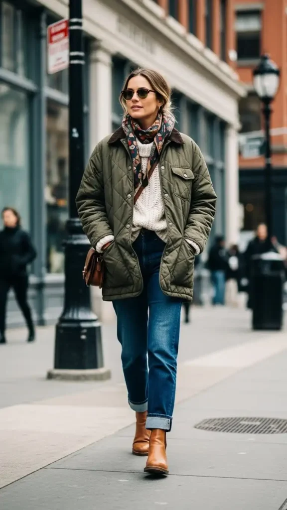 17 Trendy Winter Street Style Outfit Ideas for Women to Wear This Season 15 the-barn-jacket-revival
