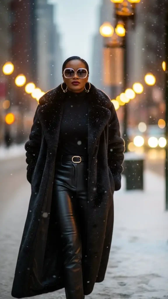 16+ Trendy Winter Outfits for Black Girls to Elevate Your Style 2 the-faux-fur-mob-wife-aesthetic.