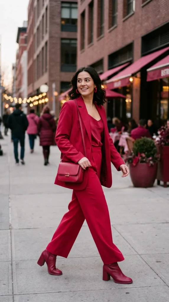 17 Cute Valentine’s Date Night Outfits for Women to Try This Year 12 bold-monochrome