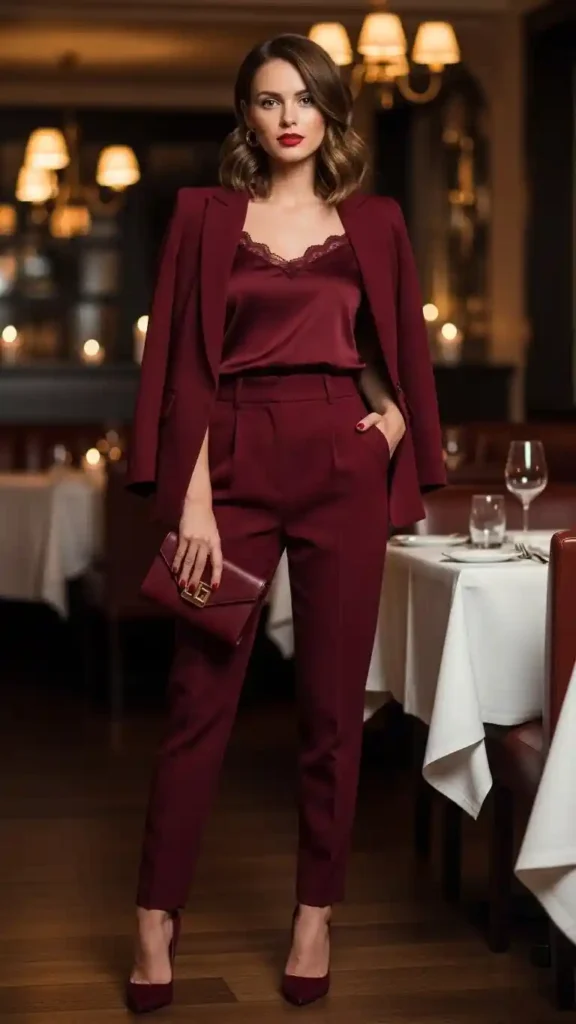 16+ Cute Valentine’s Date Night Outfits for Women to Try This Year 12 bold-monochrome