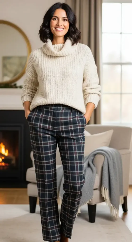 cozy-turtleneck-with-plaid-pants