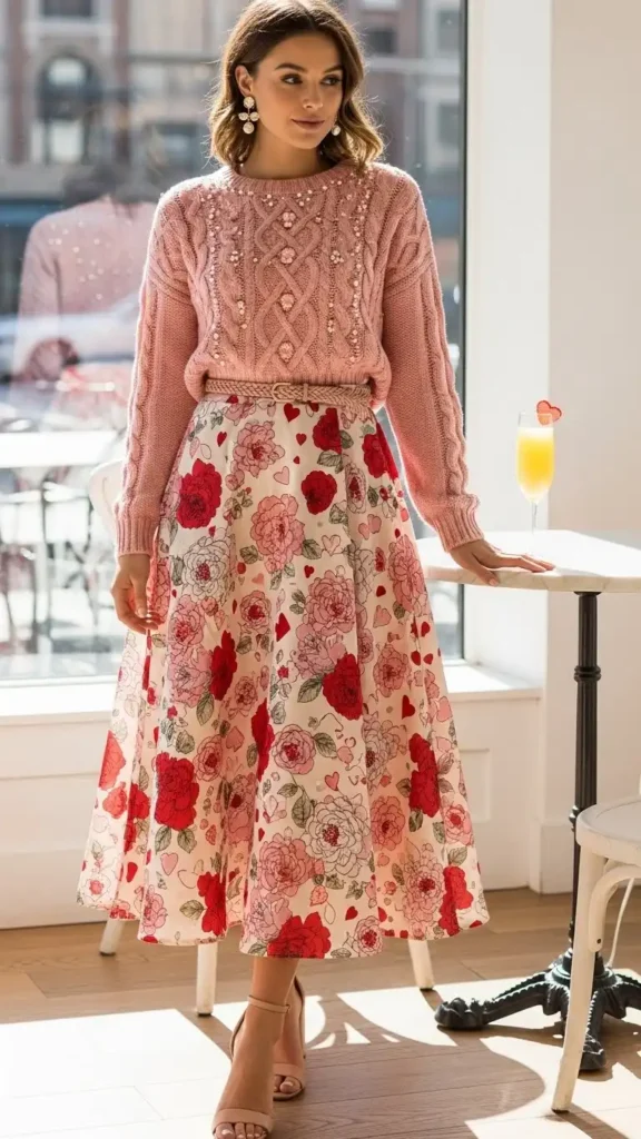 cute-sweater-and-skirt-combos