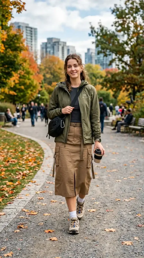 gorpcore-windbreaker-and-cargo-skirt