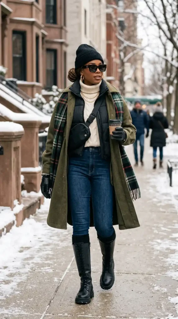 15 Trendy Cold Winter Outfits for Baddies to Wear This Season 5 layering-mami