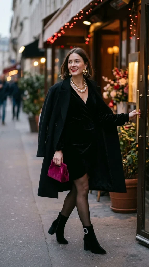 16+ Valentine's Day Outfit For Women: Trendy Ideas to Try This Year 9 little-black-dress-with-statement-accessories