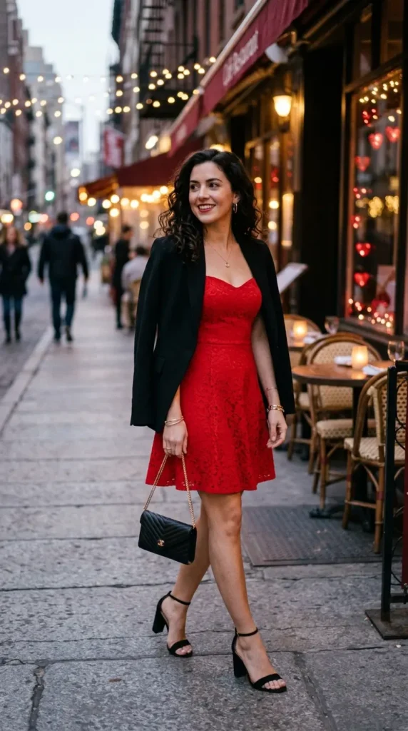 little-red-dress-with-strappy-heels