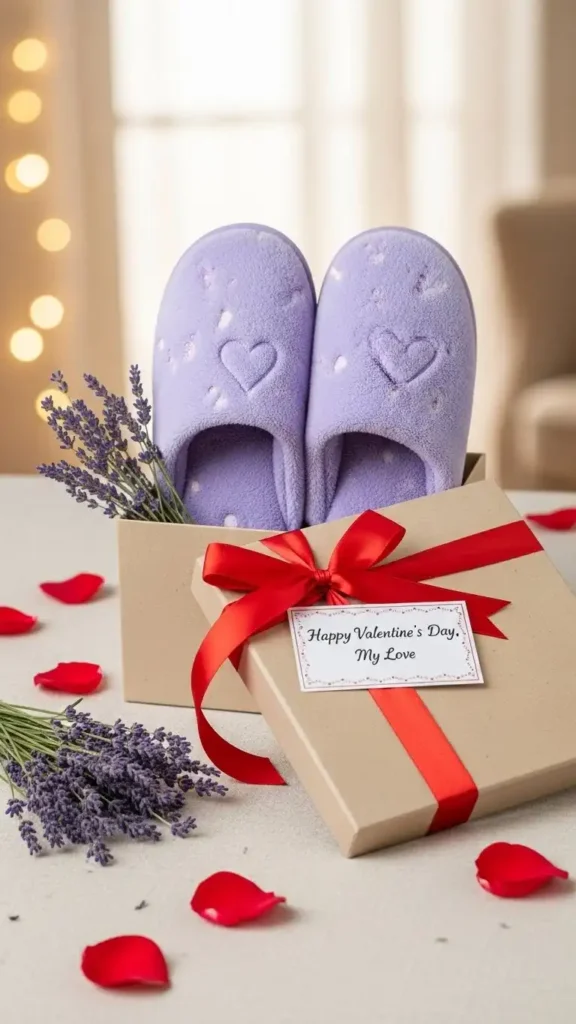 15 Romantic Valentine's Day Gift Ideas for Girlfriend She Will Adore 7 microwavable-lavender-slippers