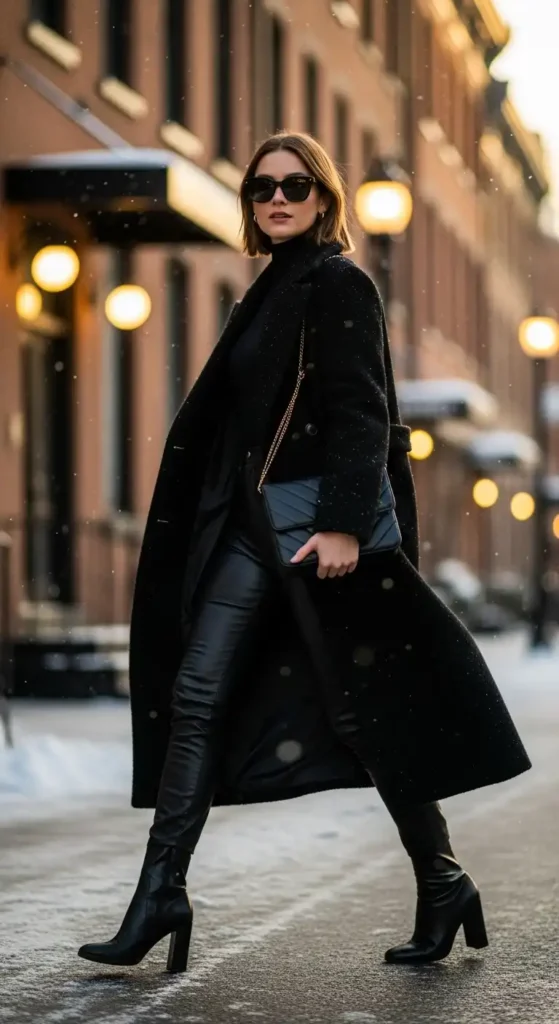 16 Winter Outfit Ideas With Long Coats To Elevate Your Look 12 patterned-coat-pop