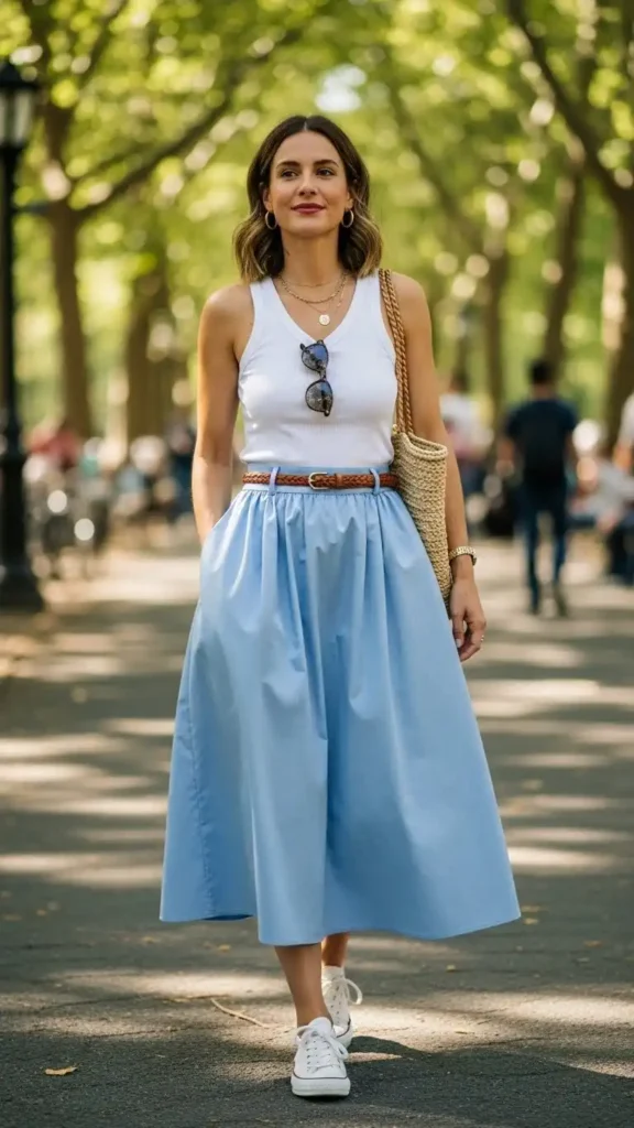poplin-midi-skirt-and-tank-top