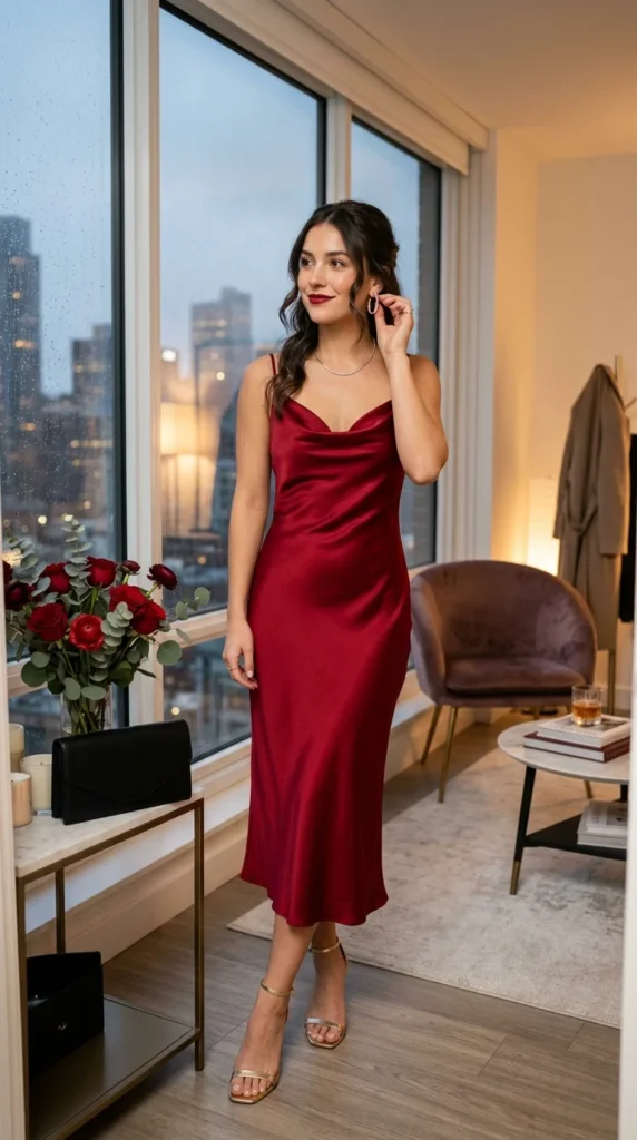 16+ Valentine's Day Outfit For Women: Trendy Ideas to Try This Year 7 satin-or-silk-outfit-for-a-luxurious-feel