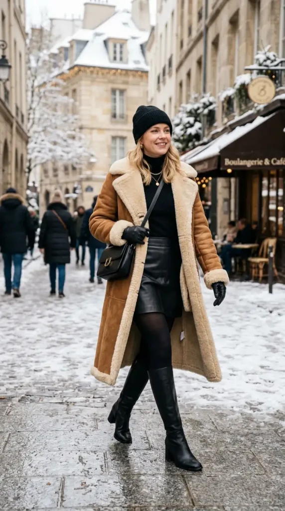 shearling-coat-mini-skirt