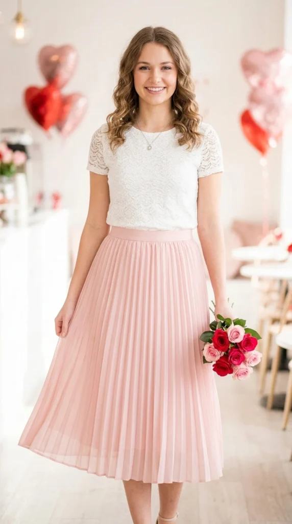 16+ Valentine's Day Outfit For Women: Trendy Ideas to Try This Year 10 skirt-and-top-combinations-for-a-cute-look