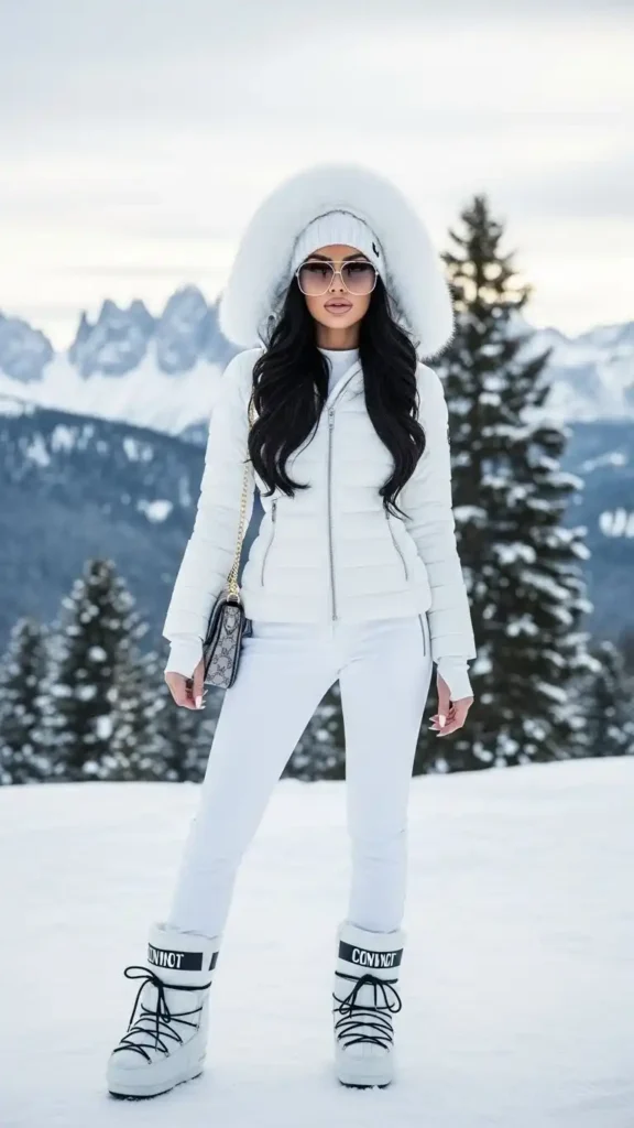 15 Cold Winter Outfits for Baddies to Plan a Chic Outfit 8 snow-bunny