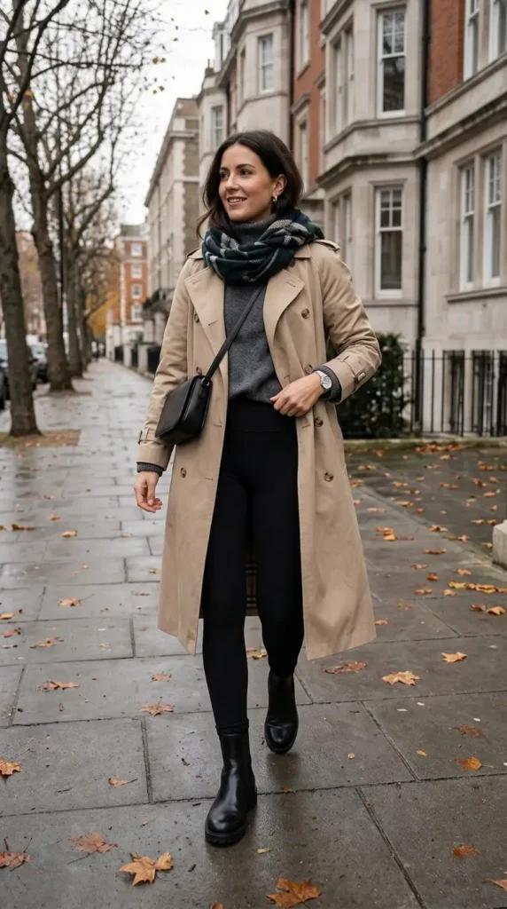 trench-coat-leggings-combo