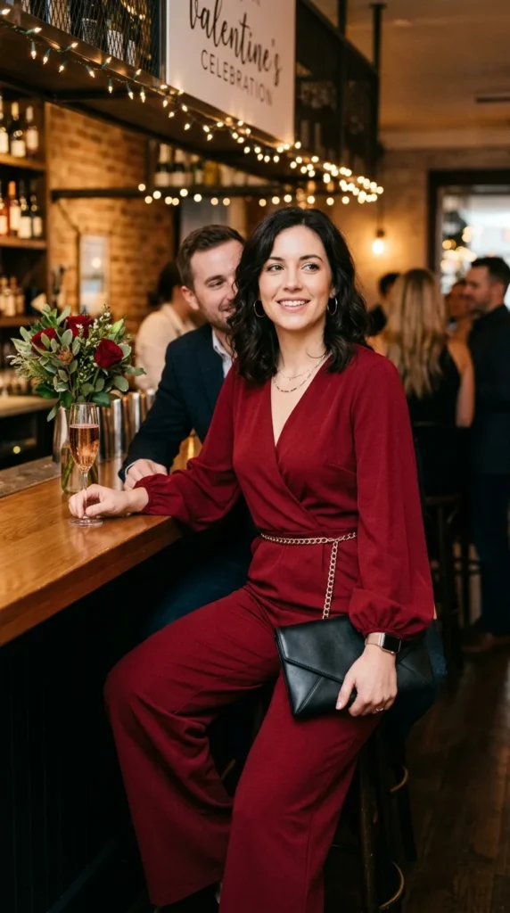 16+ Valentine's Day Outfit For Women: Trendy Ideas to Try This Year 11 trendy-jumpsuit-for-a-modern-style