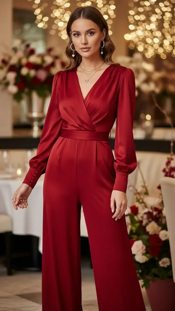 16+ Valentine's Day Outfit For Women: Stylish Ideas to Try This Year 11 trendy-jumpsuit-for-a-modern-style