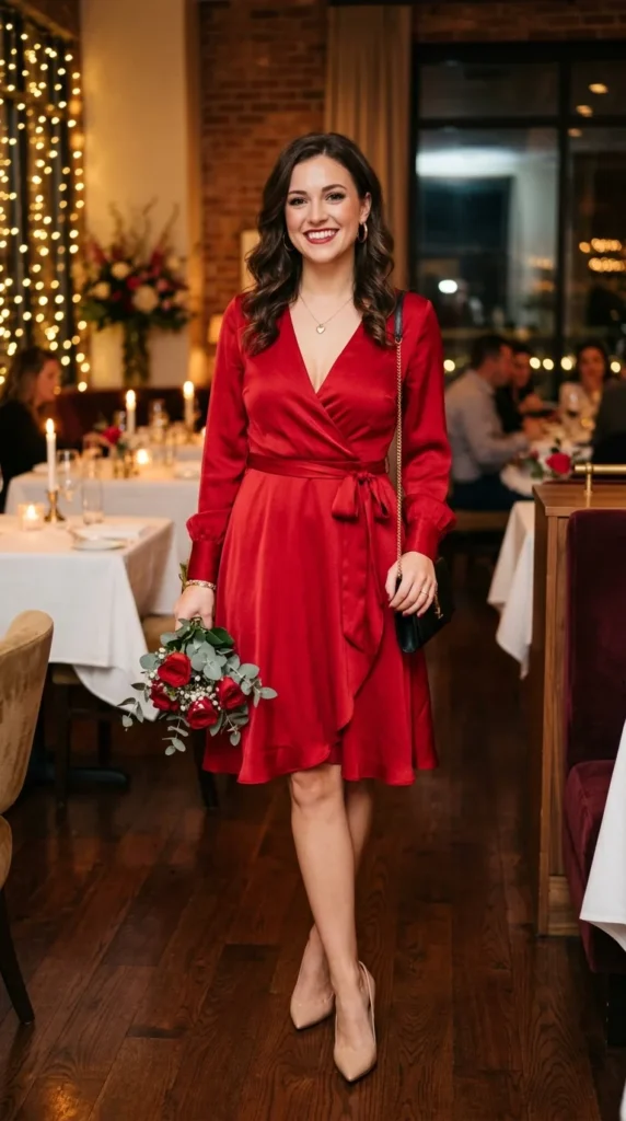 v-neck-wrap-dress-in-cherry-red