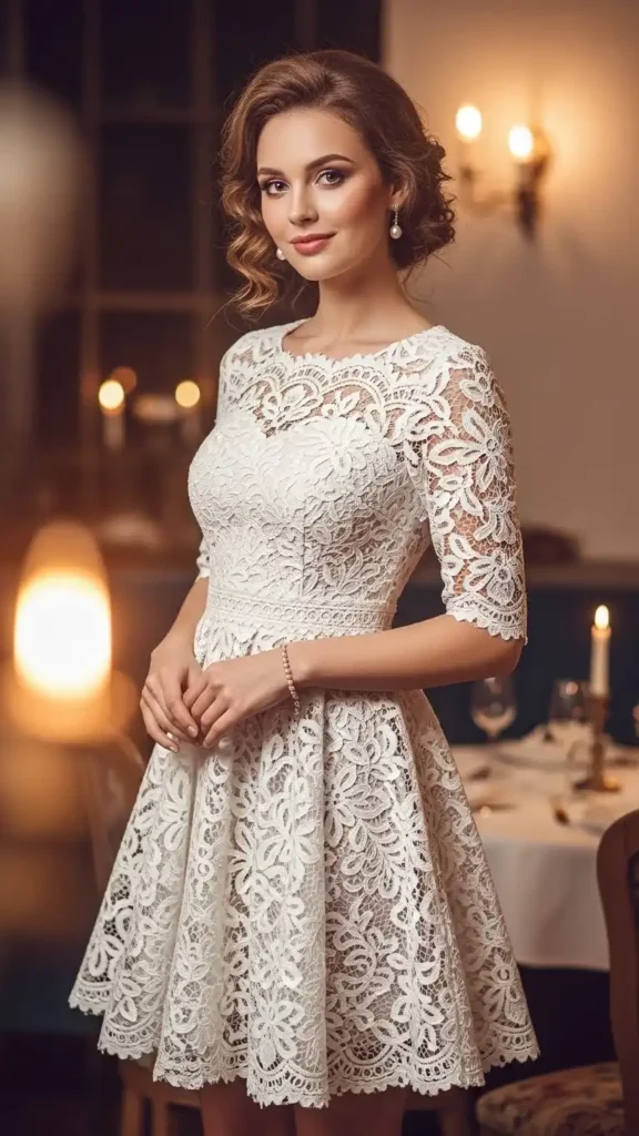 white-lace-fit-and-flare-dress